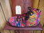 pink and yellow zig zag high converse